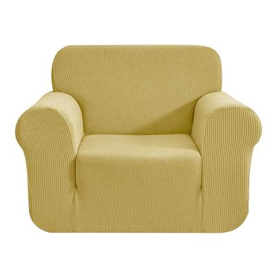 China Plain Jacquard Solid Color Single Seat Sofa Cover High Stretch Chair Sofa Couch Cover for sale