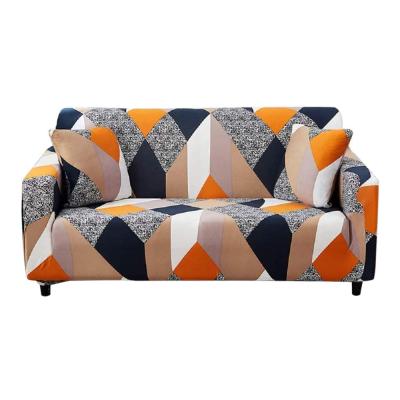 China Single High Quality 95% Polyester 5%Spandex Waterproof Dustproof Sofa Covers 3 Seats Stretch Printing Sofa Cover for sale