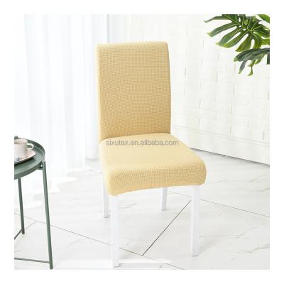 China Simple Universal Chair Protect Good Quality Fast Delivery Wedding Banquet Dining Chair Cover for sale