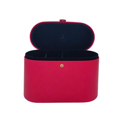 China Eco-friendly fashion durable pure design color customization factory leather box for cosmetic packaging for sale