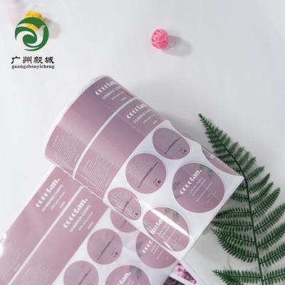 China High Quality Recyled Product Sticker Printing Custom Adhesive Brand Logo Label Rolls For Bottle for sale