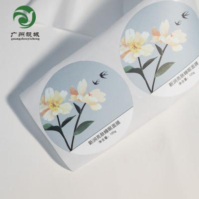 China High Quality Custom Recyled Gold Foil Sticker Transparent Double Sided Printing Label For Bottles Look More for sale