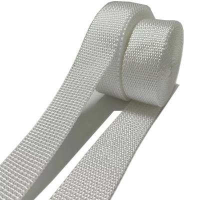 Chine Réservoirs de bagages en polyester de 32 mm, courroies à crochet en polyester blanc à vendre