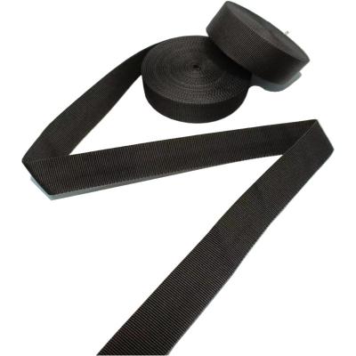 China Black Lightweight Polypropylene Webbing Polypro Webbing Band for sale