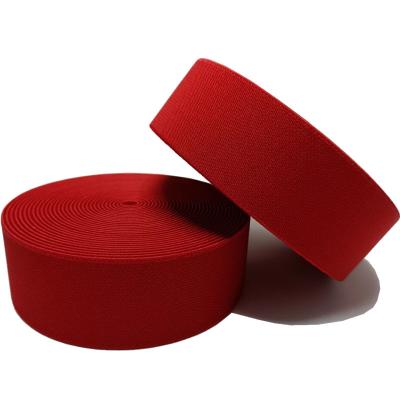 China 3.9cm Polyester Elastische Webbing Stretchy Headband Gebreide Webbing Te koop