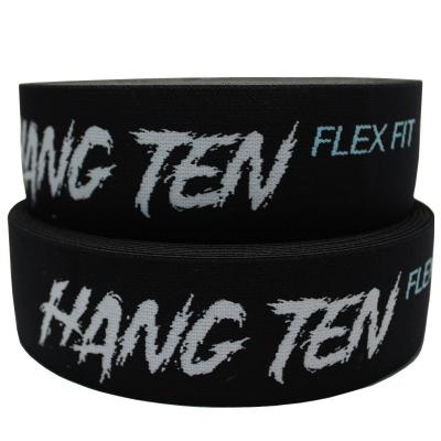 China 4.4cm Fold Over Jacquard Elastic Webbing Sports Bra Elastic Band for sale