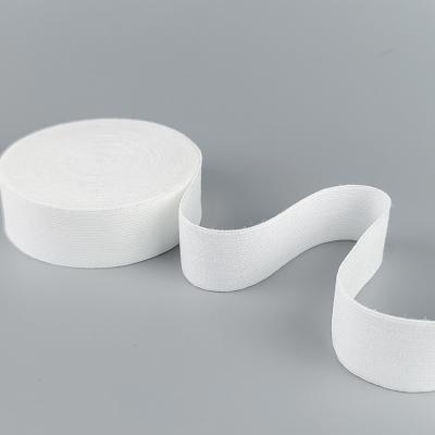 China Witte gebreide elastische band 2 inch gebreide elastische breiweefsel elastische stof Te koop