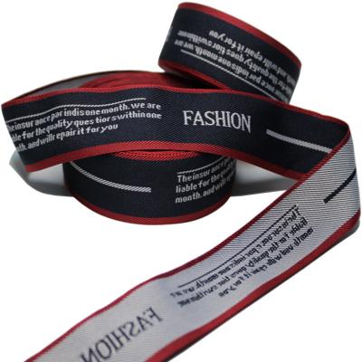 China High Density Fashion 1.5 Inch Jacquard Webbing For Garment for sale