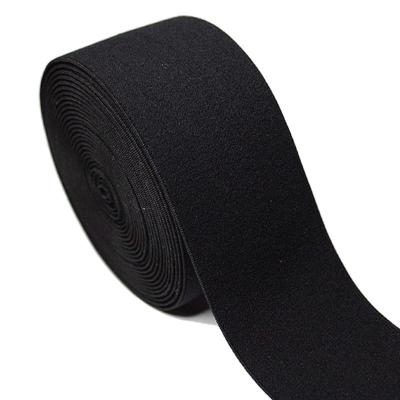 China Wide 2 Inch 5cm Black Soft Nylon Elastic Waistband For Underwear for sale