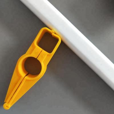 China Orange Plastic Chicken Hanging Sling Hook For Line 22mm PVC Square Pipe Farm Poultry Feeder Drinker Equipment PH-80 for sale