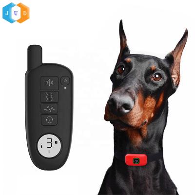 China 2022 Amazon Leading 400M Remote Control Smart Viable Dog Training Bark Collar, New Arrival Rechargeable Dog Trainer Barking Shock Collar for sale