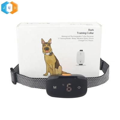 China Electric Dog No Bark E Collar Amazon Top Touch Control 2022 Dog Anti Vibrate Collar, IP67 Waterproof Dog Shock Bark Training Collar, Dog No Bark Collar E for sale