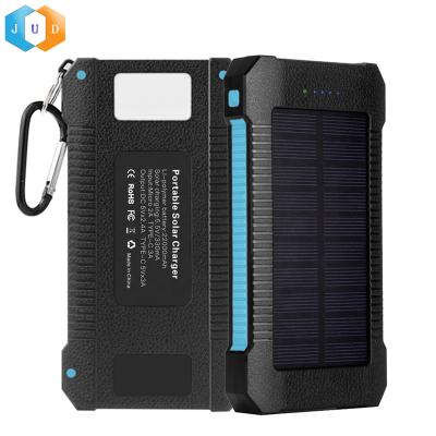 China 2022 Hot Portable DC Digital Rechargeable Device Amazon USB-C 5V Power 16000mAh Fast Charging Bank with Solar Panel, 16000mAH Type-C Solar Panel Battery Pack for sale