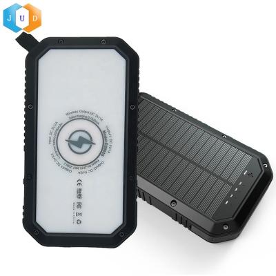 China 5V DC Rechargeable Device Digital Crowdfouding 2021 Hot up to 20000mAh Solar Power Bank JD-T19 LED Camping Light Cordless Solar Charger Listd for sale