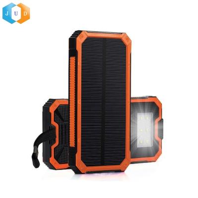 China DC Digital 5 Device 2021 JUDING 10000 Mah Portable Solar Charger Power Bank Charger, Sunlight Cell Phone Power Bank, Solar Panel Powerbank Charger for sale