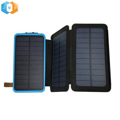 China Waterproof Portable Solar Charger 2022 Panel Fast Charging Foldable Solar Charger 10000 Mah Mobile Phone Power Bank Cell Phone Power Bank for sale