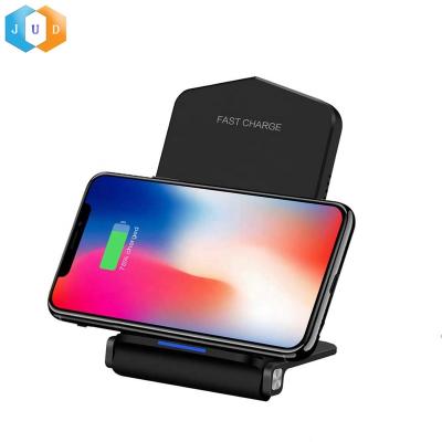 China Type-c 10W Hot Foldable Mobile Phone Stand 2022 Qi Standard Mobile Phone Wireless Charger Fast Charging Desktop for sale