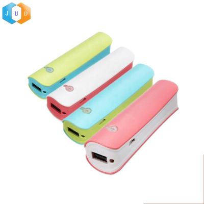 China 5V Rechargeable Device 2022 Small Logo Promotional Lipstick Shape Portable Custom 18650 PowerBank 2600mah Mini Gift DC Digital Power Bank for sale