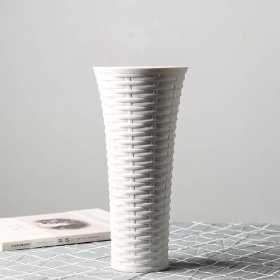 China Modern 2023 Hot Sale Creative Flower Vase Book Shape Ceramic Vase For Home Decor for sale