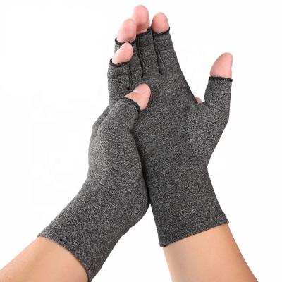 China Breathable Arthritis Therapy And Moisture Wicking Design Arthritis Hand Compression Fingerless Gloves For Alleviating Pains& Rheumatoid Muscle Strain for sale