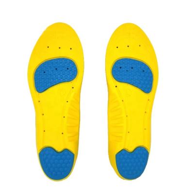 China PU+Velvet Amazon Best Seller Shock Absorption Comfort Insole PU Sports Shoe Insoles For Sore Feet Relief for sale