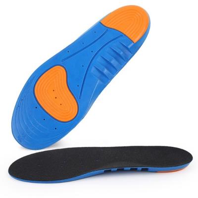 China PU Foam+Gel+Velvet insoles for men's super unique sports shoe insoles with breathable cushion to reduce heel pains for sale