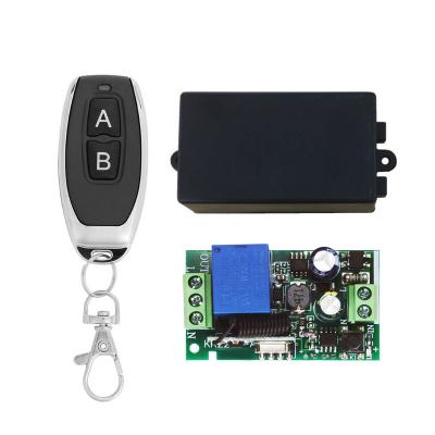 China AC Plastic 315MHZ 433MHz 315 433 MHz 85 - 220V 10A 1 CH Channel Panel RF Transmitter Relay Wireless Remote Control Switch Module for sale