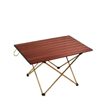 China Camping Table Mini Outdoor Chinese Portable Barbecue Aluminum Alloy Folding Table Leisure Cabin Table Desktop (Large) for sale