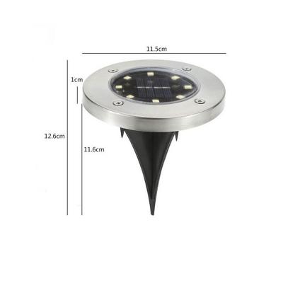 China New Warm White Outdoor Led Solar Garden Lawn Waterproof Solar Deck Light Outdoor Solar Ground Light For Pathway for sale