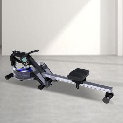 China Universal High End Single Slide Ultra Quiet Smooth And Ultra Quiet Equipment Gym Exercise Fitness Steel Electric Water Rowing Machine for sale