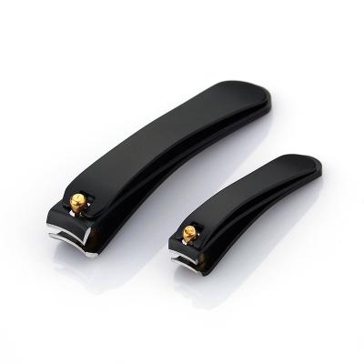 China Finger Nail+Foot Nail High Quality Black Matte Stainless Steel Durable Finger Toe Nails Trim Nail Clipper for sale