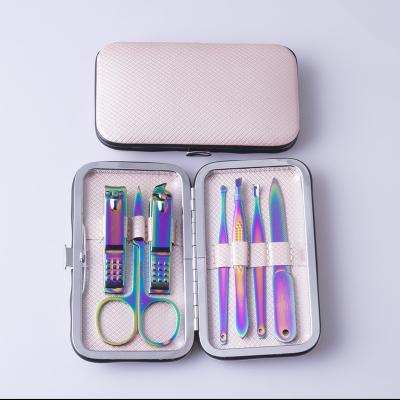 China Wholesale Durable 7 Piece Lady Nail Beauty Manicure Home Pedicure Multi Tool Kit for sale