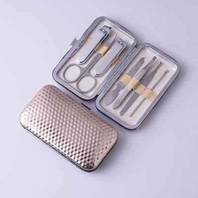 China Durable 7 Pcs Manicure Premium Pedicure Travel Grooming Personal Nail Clippers Set for sale