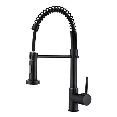 China Thermostatic Faucets In The Short Handle Black Bathroom Bath Matte Sink Faucet Wash Basin Single Pull-Out Faucet for sale