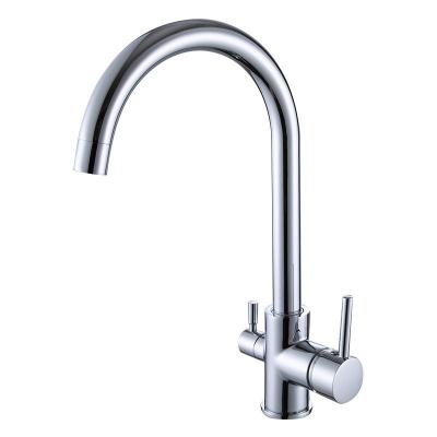 China Reasonable Price Faucets 3 Way Water Filter Purifier Faucets Chrome Plating Electric Drinking Kitchen Sink Faucet for sale