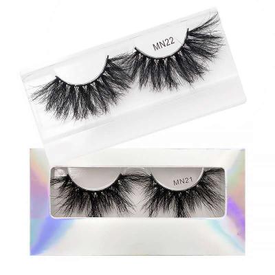 China mutilayer/Natural Looking/3Deffect custom logo printed lashes3d mink wholesale 25mm popular seller bulk lashes for 25mm 3d 5d fasle mink eyelashes for sale