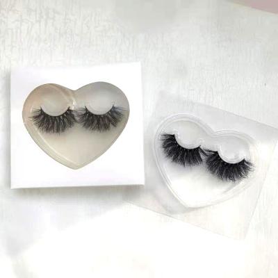 China Mutilayer/Natural Looking/3Deffect Heart Shaped Lashes Boxes 25mm Natural Mink Lashes Book /dramatic Eyelash Case Packing With Your Logo for sale