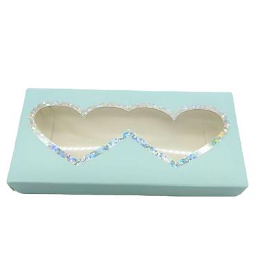 China Mutilayer/Natural Looking/3Deffect eyelash seller customized boxes valentines day heart shaped eyelash cases wholesale lashpackaging box for sale