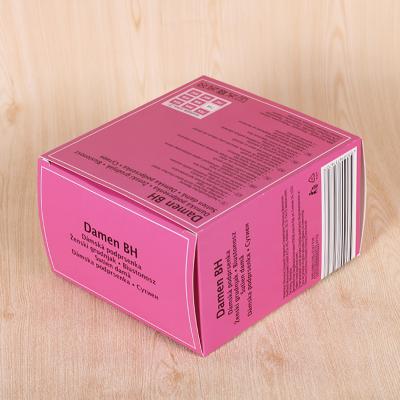 China Recyclable Offset Printing Recycled Cardboard Box Packaging Mini Cardboard 300g Paper Gift Box For Lingerie for sale