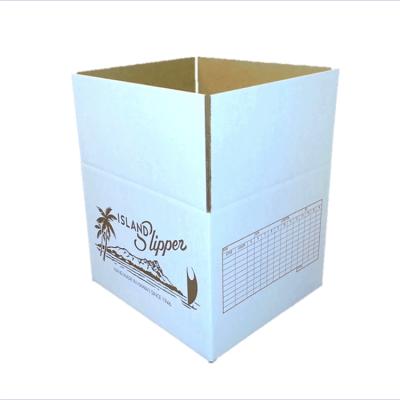 China China Wholesale Recyclable Die Cut Package Recycled Movable Corrugated Printed Mailer White Cardboard Shipping Box for sale