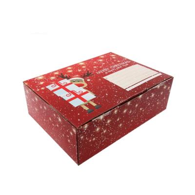 China Recyclable Wholesale Christmas Candy Boxes Recyclable Cardboard Packaging Paper Gift Box for sale