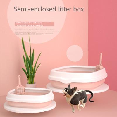 China Viable Anti-Splash Partially Enclosed Trash Can With Raised Rim, Cat Toilet, Cat Supplies Send This Trash Shovel for sale