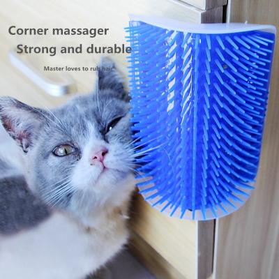 China Viable Cat Scratcher Cat Scratcher Corner Pet Comb Scratcher Pet Cat Massage Brush for sale