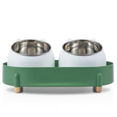 China Sustainable Pet Food Bowl To Protect Cervical Vertebrae From Spilled Food Bowl Water Bowl Supplies for sale