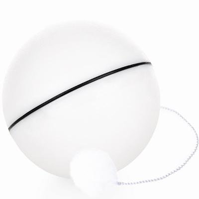 China Modern Automatic Pet Roll Fun Ball Interactive White Smart Cat Toy for sale