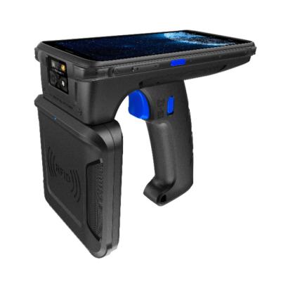 China Rugged Android Handheld Rfid Reader Handhelds R20 RFID Reader , Top UHF RFID Device With 10000mah Capacity 12m Read Distance Impinj Indy R2000 for sale