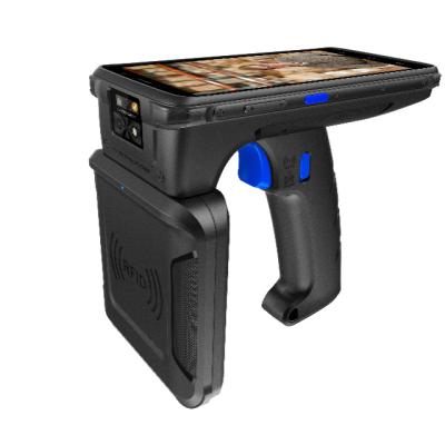 China Rfid Reader Handhelds Android Barcode Scanner 2022 with Pistol Grip, Android 9.0, Handheld Rugged PDA Mobile Computer 5.45