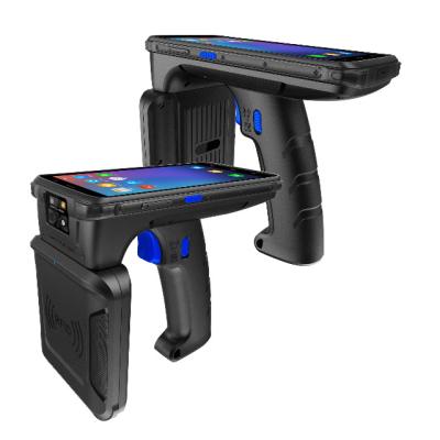 China Rfid Reader Handhelds Android Barcode Scanner 2022 with Pistol Grip, Android 9.0, Handheld Rugged PDA Mobile Computer 5.45