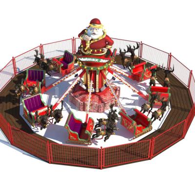 China Amusement amusement park rides Papa Noel control atracciones airplane control en de navidad venta moda de parque de juego de Tema de navidena el for sale