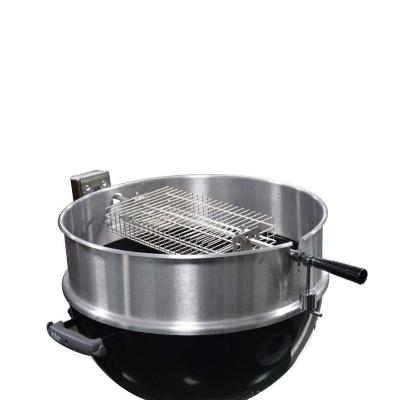 China Factory Directly Selling Dustproof BBQ Fish Basket Holder Stainless Steel With Wire Mesh Food Holder for sale